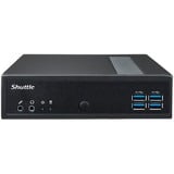 Shuttle XPC slim Barebone DL30N, Intel N100, 1x DDR5, 2x LAN (2x 2.5Gbit), 2xCOM,1xHDMI,1xDP, 1x VGA, fanless, fonctionnement permanent 24/7 Noir, Intel N100, 1x DDR5, 2x LAN (2x 2.5Gbit), 2xCOM,1xHDMI,1xDP, 1x VGA, fanless, fonctionnement permanent 24/7, 1,35L mini PC, Mini PC type barebone, DDR5-SDRAM, PCI Express, Série ATA III, Ethernet/LAN, 65 W