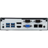 Shuttle XPC slim Barebone DL30N, Intel N100, 1x DDR5, 2x LAN (2x 2.5Gbit), 2xCOM,1xHDMI,1xDP, 1x VGA, fanless, fonctionnement permanent 24/7 Noir, Intel N100, 1x DDR5, 2x LAN (2x 2.5Gbit), 2xCOM,1xHDMI,1xDP, 1x VGA, fanless, fonctionnement permanent 24/7, 1,35L mini PC, Mini PC type barebone, DDR5-SDRAM, PCI Express, Série ATA III, Ethernet/LAN, 65 W