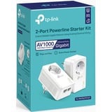 TP-Link TL-PA7027P KIT Adaptateur réseau CPL 1000 Mbit/s Ethernet/LAN Blanc 2 pièce(s), Powerline Blanc, 1000 Mbit/s, IEEE 1901, IEEE 802.3, IEEE 802.3u, Type E / F, Gigabit Ethernet, 10,100,1000 Mbit/s, HomePlug AV2