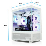 Thermaltake PC-000093-DE, PC gaming Blanc/transparent