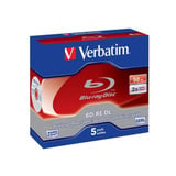 Verbatim BD-RE DL 50GB 2 x 5 Pack Jewel Case 50 Go 5 pièce(s), Disques Blu-ray 50 Go, Coffret à bijoux, 5 pièce(s), Vente au détail