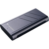 Verbatim TurboMetal USB4 2TB 2 To USB Type-C USB4 Gen 2x2 Argent SSD externe 2 To, USB Type-C, USB4 Gen 2x2, 3700 Mo/s, 40 Gbit/s, Argent