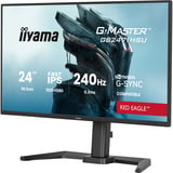 iiyama G-Master GB2471HSU-B1 Red Eagle 23.8" Moniteur gaming Noir (Mat), 1x DisplayPort, 2x HDMI, 1x USB-C, 1x USB-A, 240 Hz, 60,5 cm (23.8"), 1920 x 1080 pixels, Full HD, Noir
