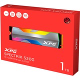 ADATA SPECTRIX S20G M.2 1000 Go PCI Express 3.0 3D NAND NVMe, SSD Aluminium, 1000 Go, M.2, 2500 Mo/s