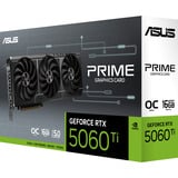 ASUS PRIME GeForce RTX 5060 Ti OC 16G, Carte graphique 3x DisplayPort, 1x HDMI
