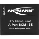 Ansmann 1400-0050 batterie de caméra/caméscope Lithium-Ion (Li-Ion) 950 mAh, Batterie appareil photo Noir, 950 mAh, 3,6 V, Lithium-Ion (Li-Ion), 1 pièce(s)