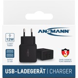 Ansmann HC212 Noir Intérieure, Chargeur Noir, Intérieure, Secteur, 5 V, Noir