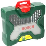 Bosch Coffret X-Line de 33 pièces, Perceuse, ensembles embouts Vert, Perceuse, Ensemble de forets, 3 - 8 mm, 2 - 5 mm, 4 - 8 mm, Boîte avec crochet