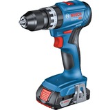 Bosch Ensemble combiné Perceuse-visseuse à percussion sans fil GSB 18V-45 + Marteau perforateur sans fil GBH 18V-22, Marteau piqueur Bleu