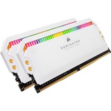 Corsair 64 Go DDR5-5200 Kit, Mémoire vive Blanc, CMT64GX5M2B5200C40W, Dominator Platinum RGB, XMP