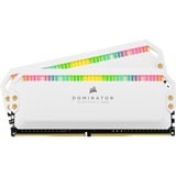 Corsair 64 Go DDR5-5200 Kit, Mémoire vive Blanc, CMT64GX5M2B5200C40W, Dominator Platinum RGB, XMP