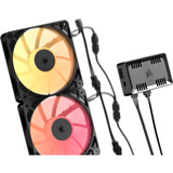 Corsair COMMANDER DUO ARGB / iCUE LINK Hybrid, Contrôleur de ventilateurs Noir