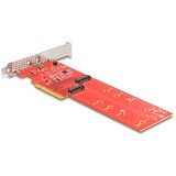 DeLOCK Carte PCI Express x8 vers 2x NVMe M.2 Key M interne 110 mm, Carte d'interface 