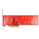 DeLOCK Carte PCI Express x8 vers 2x NVMe M.2 Key M interne 110 mm, Carte d'interface 