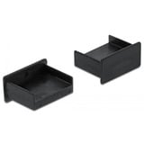 DeLOCK Housse de protection pour USB Type-A (femelle), Capuchon protecteur Noir, 10 pièces