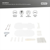 Digitus Boîte de distribution FTTH pour 16 coupleurs LC/DX ou SC/SX, Boîte de raccordement 