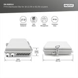 Digitus Boîte de distribution FTTH pour 16 coupleurs LC/DX ou SC/SX, Boîte de raccordement 