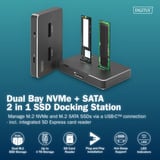 Digitus Station d'accueil double M.2 NVM SSD Noir