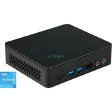 Intel® NUC 11 Essential Kit - NUC11ATKC2 UCFF Noir N4505 2 GHz, Barebone Noir, UCFF, Mini PC type barebone, DDR4-SDRAM, Ethernet/LAN, Wi-Fi 5 (802.11ac), 65 W