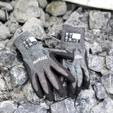 Makita Gants de travail, taille L (9), résistance à la coupure F/7 Noir/gris