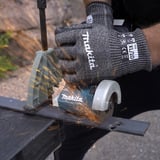 Makita Gants de travail, taille L (9), résistance à la coupure F/7 Noir/gris