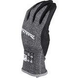 Makita Gants de travail, taille L (9), résistance à la coupure F/7 Noir/gris