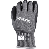 Makita Gants de travail, taille L (9), résistance à la coupure F/7 Noir/gris