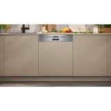 Neff S145EVS04E lave-vaisselle Entièrement intégré 14 couverts B Acier inoxydable brossé, Entièrement intégré, Taille maximum (60 cm), Acier brossé, Acier inoxydable, 14 couverts, B