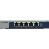 Netgear MS105-100EUS commutateur réseau Non-géré 2.5G Ethernet (100/1000/2500) Connexion Ethernet, supportant l'alimentation via ce port (PoE) 1U, Switch Gris, Non-géré, 2.5G Ethernet (100/1000/2500), Connexion Ethernet, supportant l'alimentation via ce port (PoE), Grille de montage, 1U