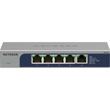 Netgear MS105-100EUS commutateur réseau Non-géré 2.5G Ethernet (100/1000/2500) Connexion Ethernet, supportant l'alimentation via ce port (PoE) 1U, Switch Gris, Non-géré, 2.5G Ethernet (100/1000/2500), Connexion Ethernet, supportant l'alimentation via ce port (PoE), Grille de montage, 1U