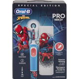 Procter & Gamble Vitality Pro Kids Spiderman Enfant Brosse à dents rotative oscillante Bleu, Rouge, Brosse a dents electrique Bleu/Blanc, Enfant, Brosse à dents rotative oscillante, Soin quotidien, Sensible, Super sensitive, Bleu, Rouge, 7800 mouvements par minute, 4 x 30 sec