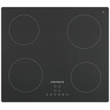 Respekta 15110000000726, Jeu de cuisinière Noir (Mat)