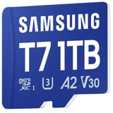 Samsung T7 microSDXC 1 TB, Carte mémoire Bleu