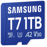 Samsung T7 microSDXC 1 To, Carte mémoire Bleu