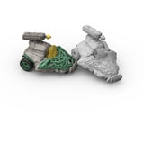 Schleich ELDRADOR CREATURES Jet de la Jungle rétrofriction avec Mini Creature, Figurine Action/Aventure, 6 an(s), Vert, Gris, Multicolore