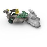 Schleich ELDRADOR CREATURES Jet de la Jungle rétrofriction avec Mini Creature, Figurine Action/Aventure, 6 an(s), Vert, Gris, Multicolore