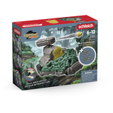 Schleich ELDRADOR CREATURES Jet de la Jungle rétrofriction avec Mini Creature, Figurine Action/Aventure, 6 an(s), Vert, Gris, Multicolore