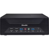 Shuttle XPC slim Barebone XH510G - S1200, Intel H510, 1xDP, 1xHDMI, 1x PCI-E 16X, 1x LAN, 1x 2.5", 2x M.2, fonctionnement permanent 24/7 Noir, Intel H510, 1xDP, 1xHDMI, 1x PCI-E 16X, 1x LAN, 1x 2.5", 2x M.2, fonctionnement permanent 24/7, PC type barebone, Intel H510, LGA 1200 (Socket H5), DDR4-SDRAM, M.2, Série ATA III, 180 W