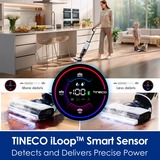 Tineco Nettoyeur vapeur, aspirateur eau et poussière Floor One S7 Steam Blanc/Noir