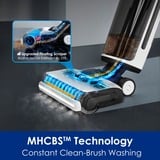 Tineco Nettoyeur vapeur, aspirateur eau et poussière Floor One S7 Steam Blanc/Noir