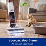 Tineco Nettoyeur vapeur, aspirateur eau et poussière Floor One S7 Steam Blanc/Noir