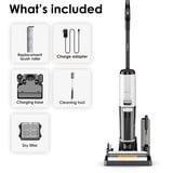 Tineco Nettoyeur vapeur, aspirateur eau et poussière Floor One S7 Steam Blanc/Noir