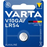 Varta -V10GA Piles domestiques, Batterie Batterie à usage unique, LR54, Alcaline, 1,5 V, 1 pièce(s), Métallique