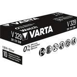 Varta -V329 Piles domestiques, Batterie Argent, Batterie à usage unique, SR731, Argent-Oxide (S), 1,55 V, 1 pièce(s), 37 mAh