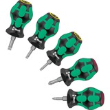 Wera Stubby Set 1 Unique Tournevis porte-embout Noir/Vert, 115 mm, 39 mm, 114 mm, 227 g, Noir/Vert