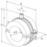 fischer Set de colliers de serrage FGRS 20-24, avec cheville, Pince 