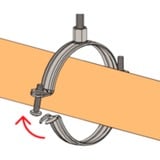 fischer Set de colliers de serrage FGRS 20-24, avec cheville, Pince 