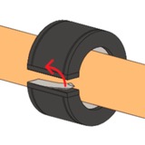 fischer Set de colliers de serrage FGRS 20-24, avec cheville, Pince 