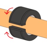 fischer Set de colliers de serrage FGRS 20-24, avec cheville, Pince 