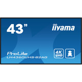 iiyama LH4360UHS-B2AG, Affichage public Noir (Mat)